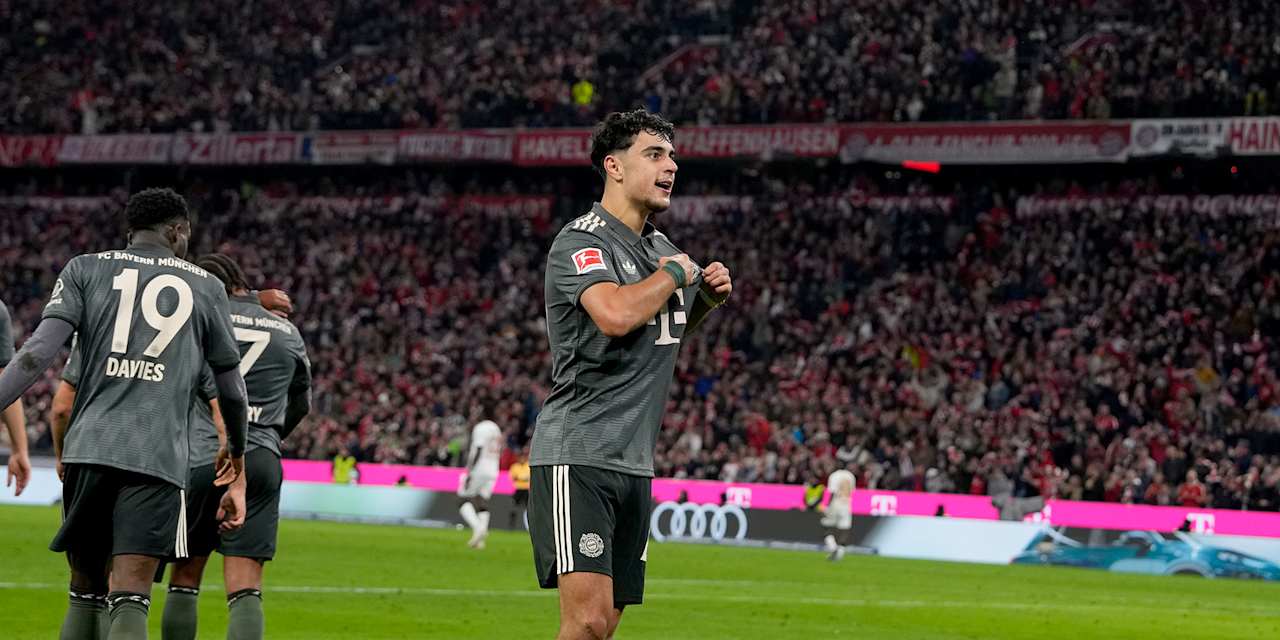 Aleksandar Pavlović Gol Mes septiembre FC Bayern 2024