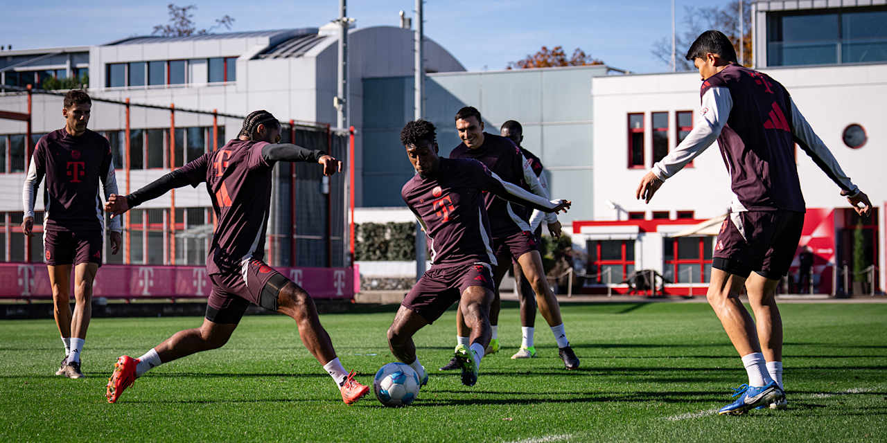 Kingsley Coman entrena con el FC Bayern