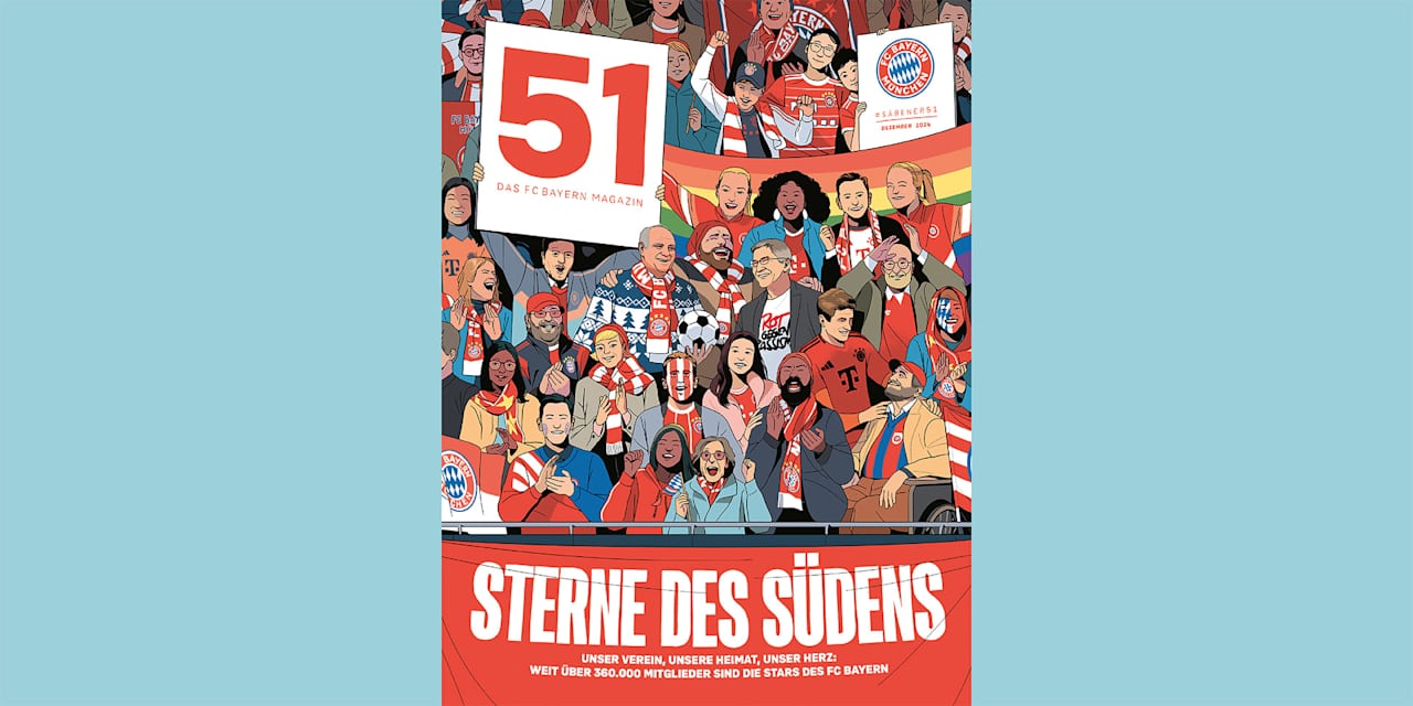 Cover des FC Bayern Magazin 51 Dezember 2024