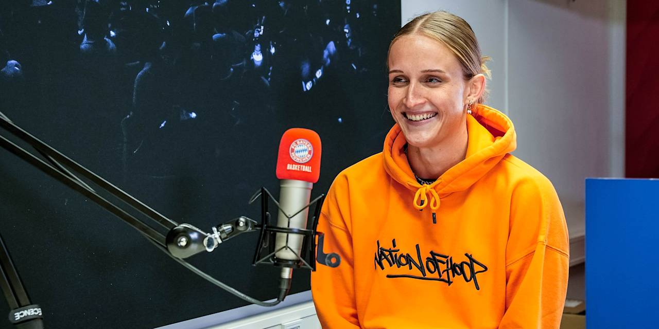 WNBA Champion Leonie Fiebich war zu Gast im Podcast des FC Bayern Basketball.