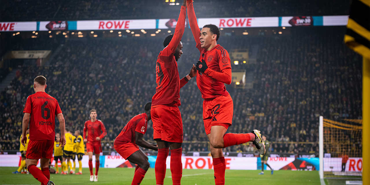 Spielszene aus der Partie Borussia Dortmund - FC Bayern
