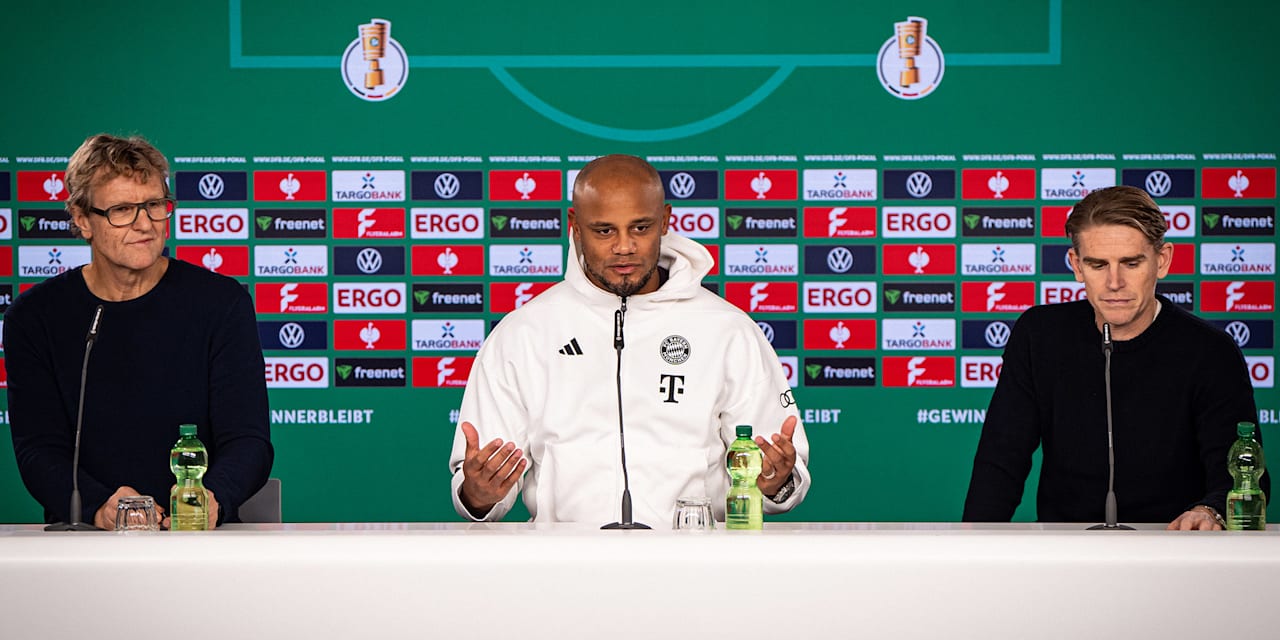 Pressetalk des FC Bayern vor DFB-Pokal-Achtelfinale gegen Bayer 04 Leverkusen im Video