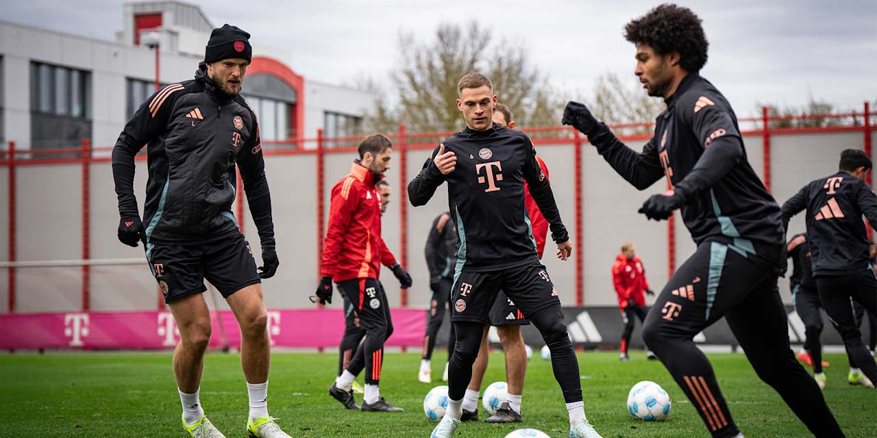 Training Bayern Bayer Leverkusen