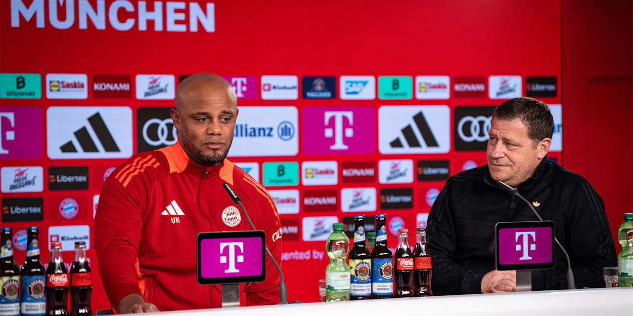 Vincent Kompany Max Eberl press conference Mönchengladbach