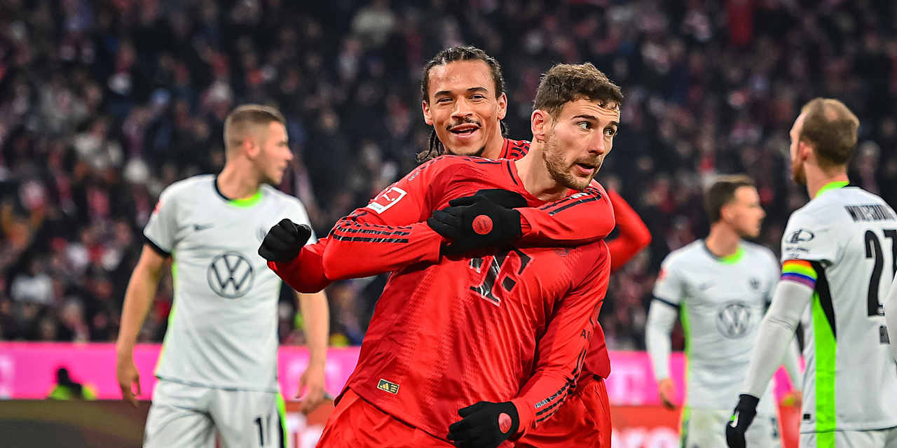 Spielszene aus dem Bundesliga-Spiel FC Bayern vs. VfL Wolfsburg