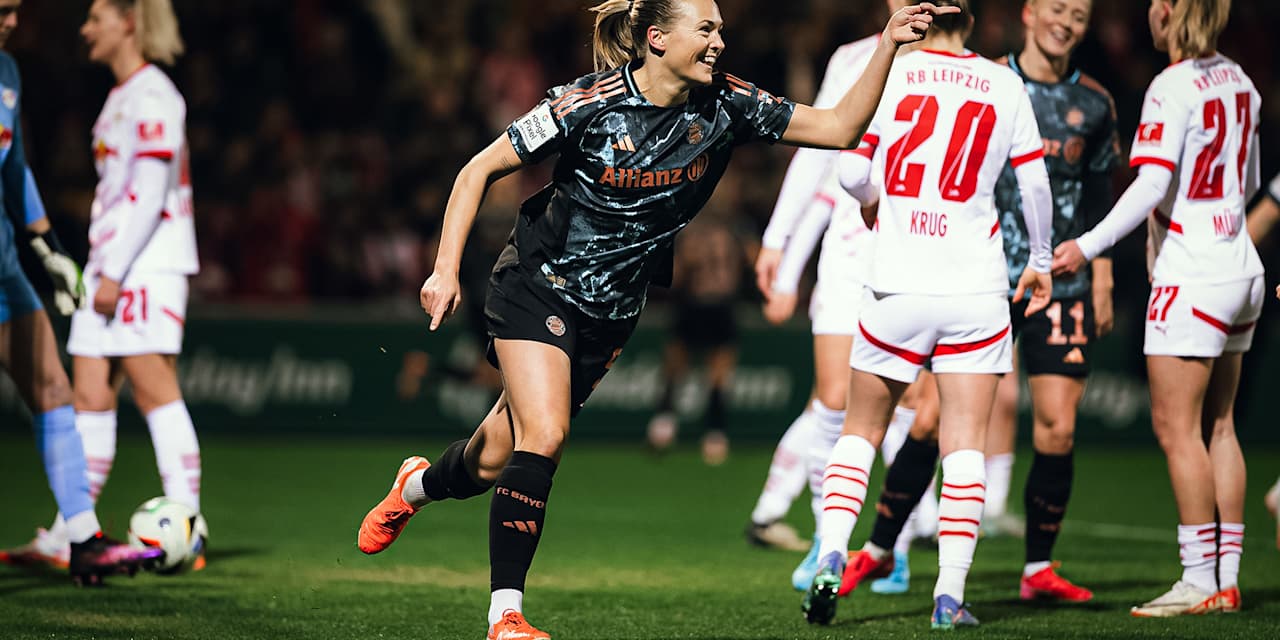 Magdalena Eriksson in FC Bayern Women's match at RB Leipzig