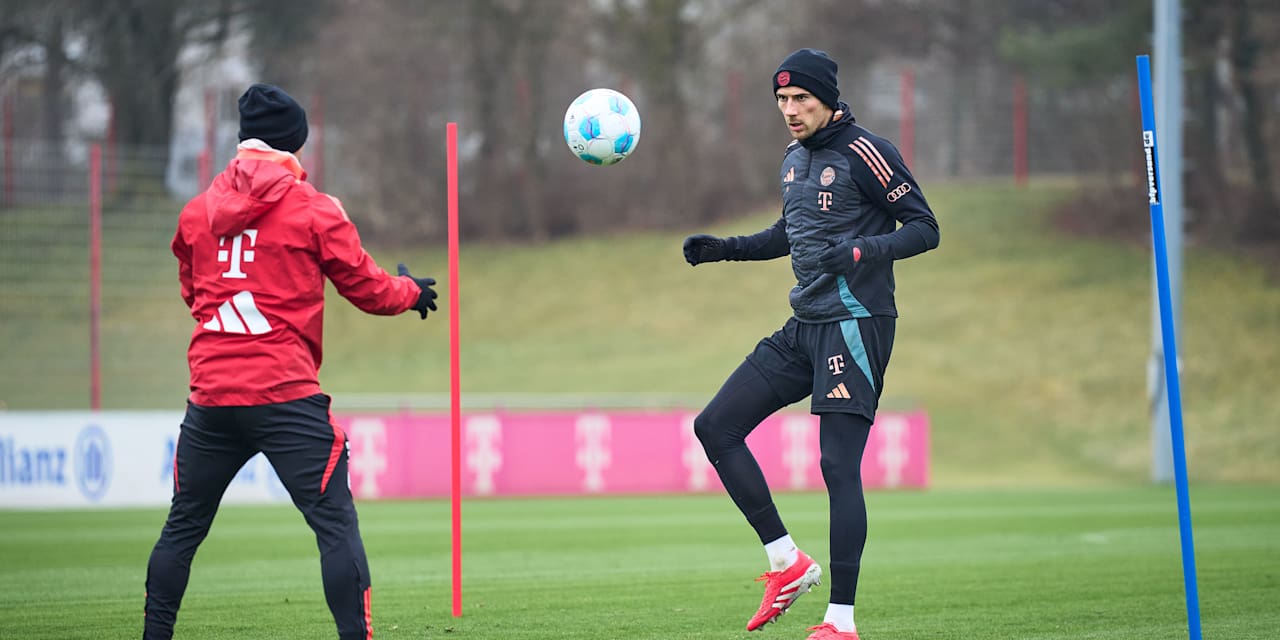 Leon Goretzka training