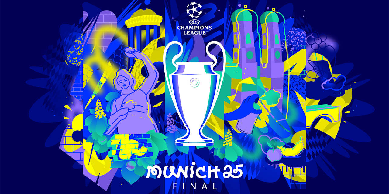 Logo des Champions League-Finales 2025 in München