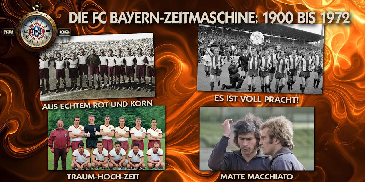 Die FC Bayern-Zeitmaschine: 1900 bis 1972