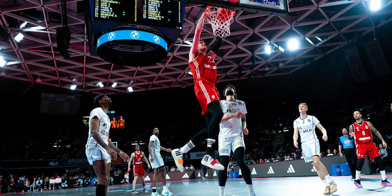 Der FC Bayern Basketball gewinnt das Heimspiel im BMW Park gegen Heidelberg