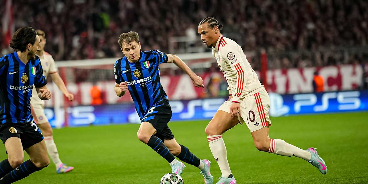 Spielszene aus der Partie FC Bayern gegen Inter Mailand
