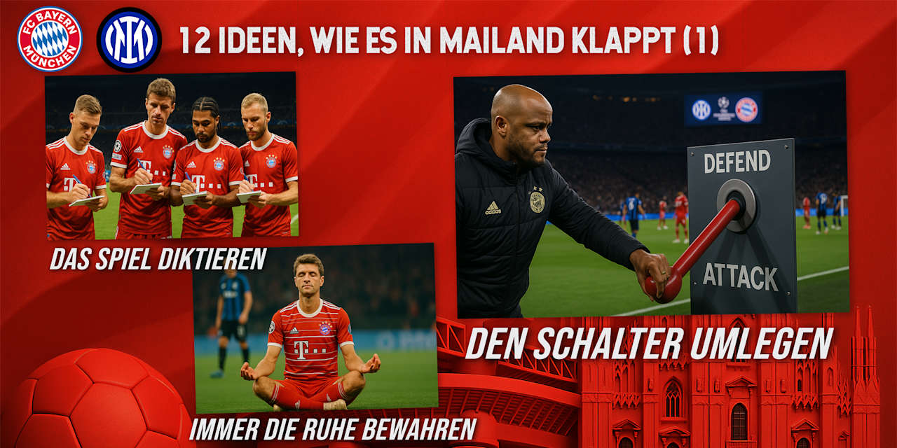 12 FC Bayern-Ideen, wie es beim Rückspiel in Mailand klappt (1)