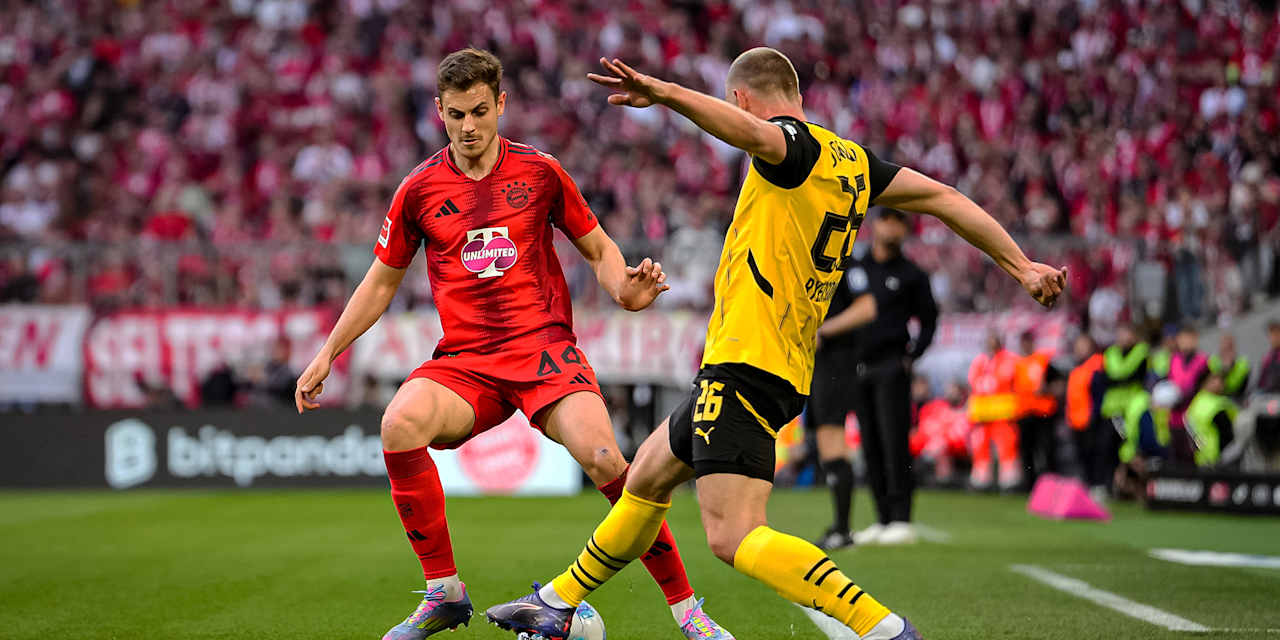 Spielszene aus dem Bundesliga-Spiel FC Bayern vs. Borussia Dortmund