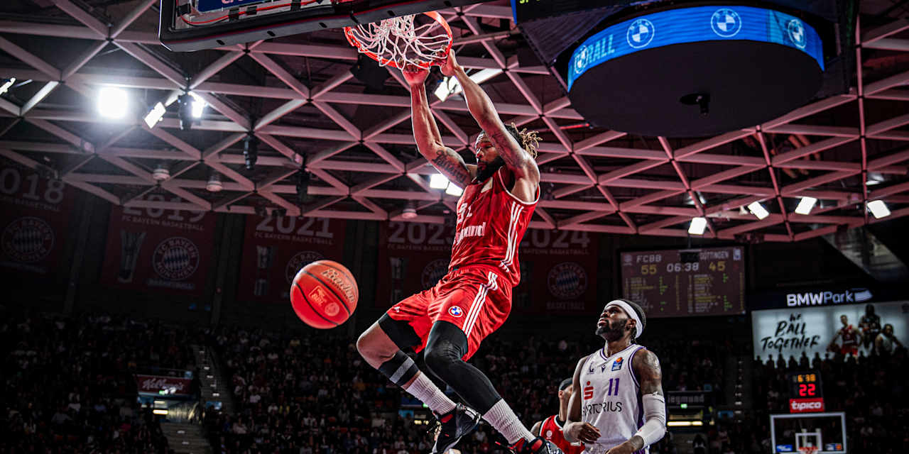 Der FC Bayern Basketball gewinnt gegen den Tabellenletzten aus Göttingen