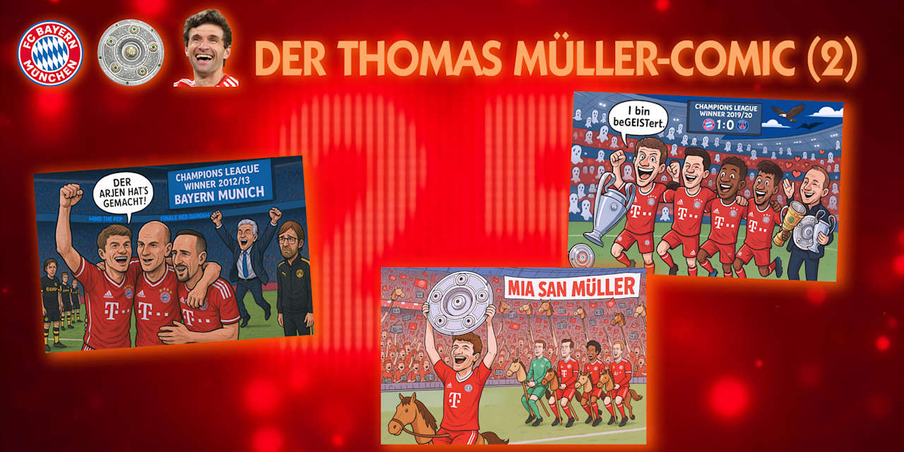 Der zweite Teil des Thomas Müller-Comic.
