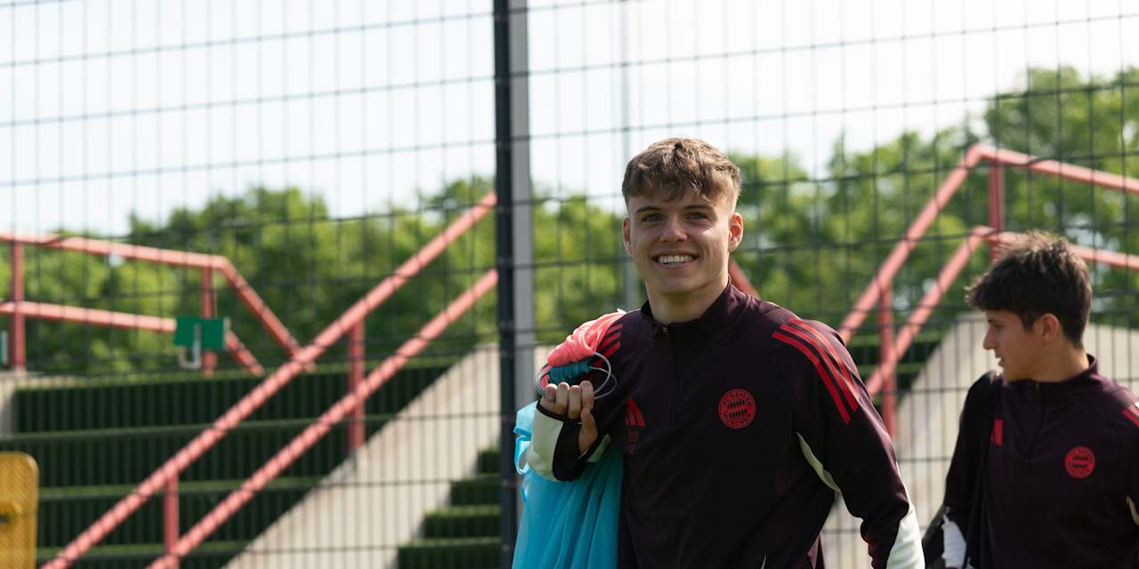 Training der FC Bayern U17 vor dem Achtelfinale gegen Dortmund.