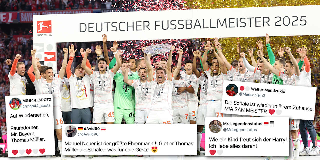 Die Stimmen der FC Bayern-Fans zum 2:0 gegen Gladbach, zum Thomas Müller-Abschied und zur Meisterfeier