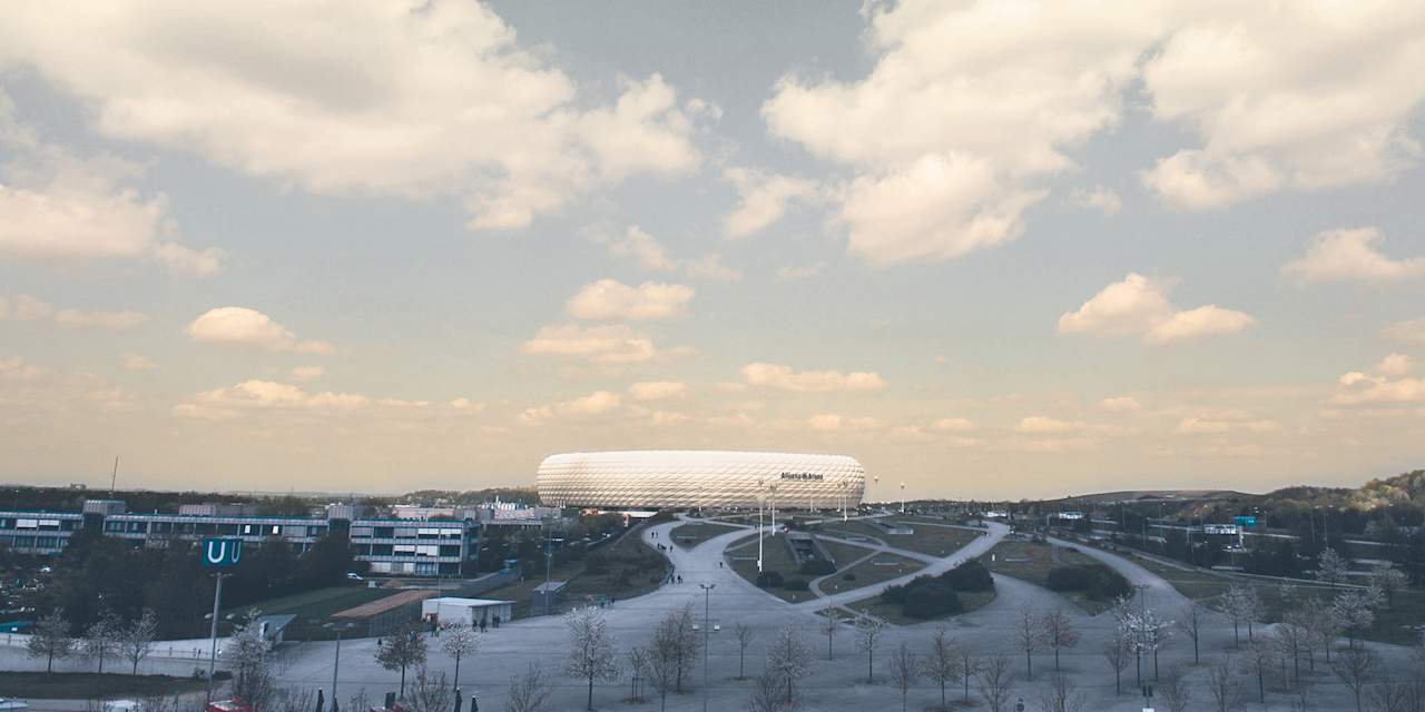 Die Allianz Arena in München-Fröttmaning
