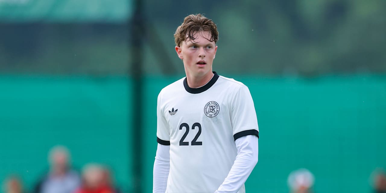 Paul Wanner während eines Spiels für die deutsche Nationalmannschaft.