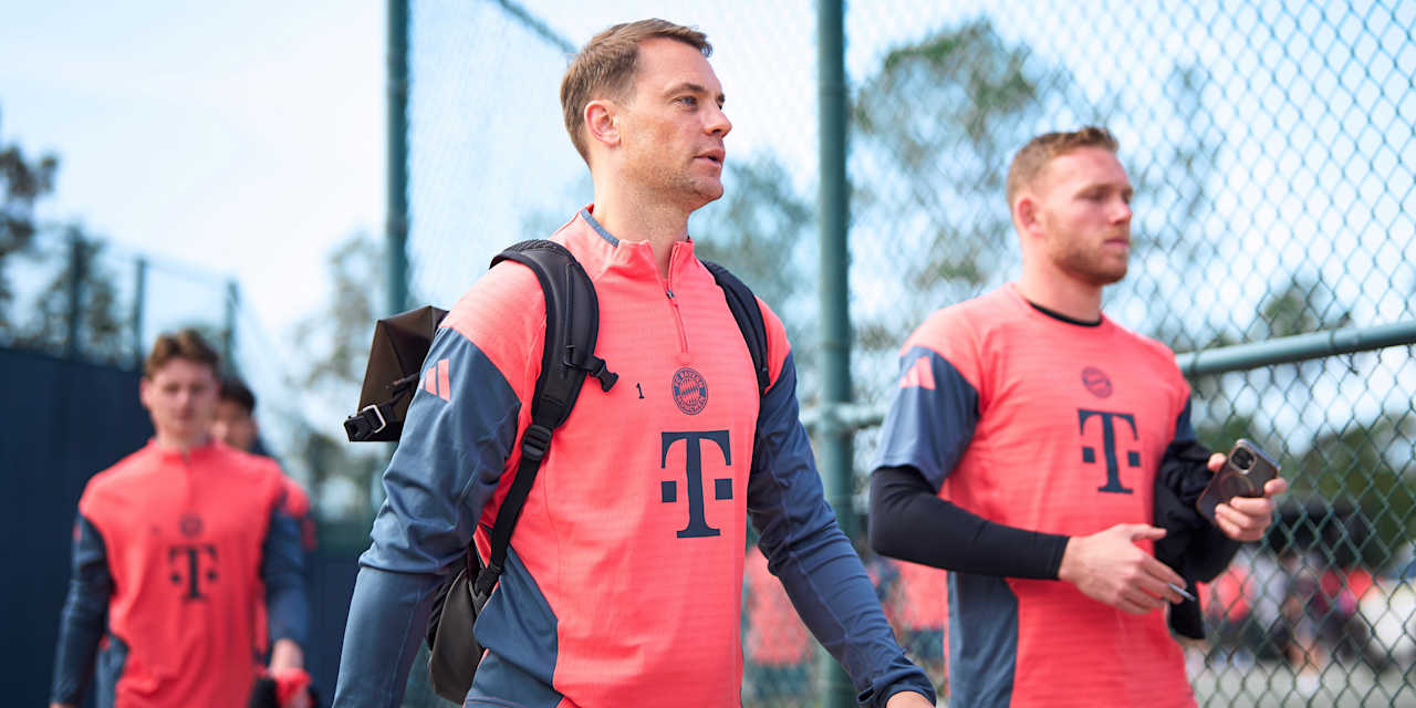 Die Profis des FC Bayern beim Abschlusstraining vor dem Klub-WM-Spiel gegen Boca Juniors