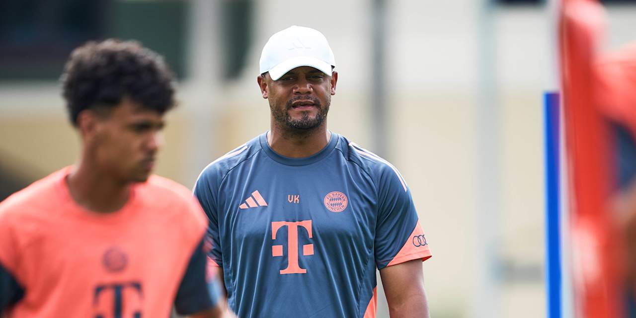 Vincent Kompany am Donnerstag im FC Bayern-Training.