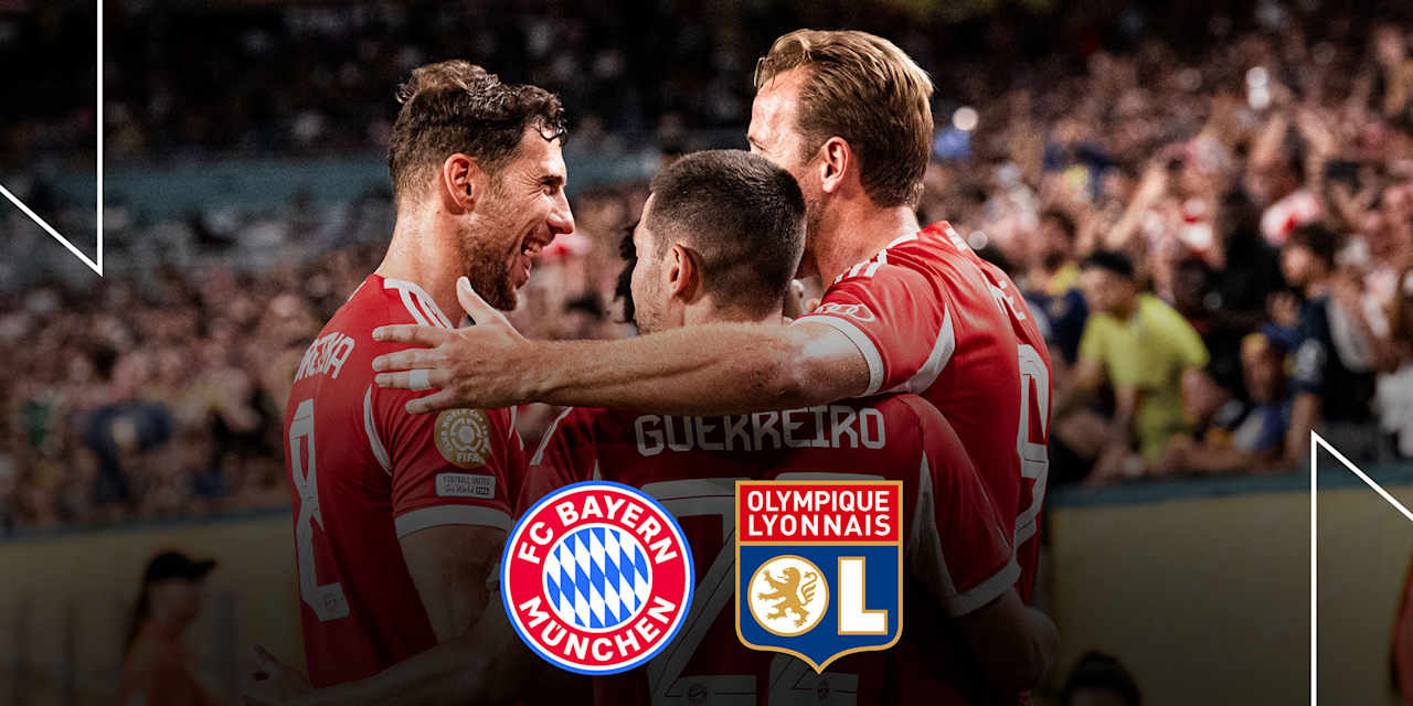 Grafik mit jubelnden Spielern des FC Bayern