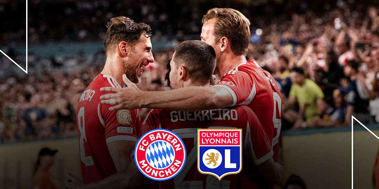 Grafik: FC Bayern gegen Lyon.