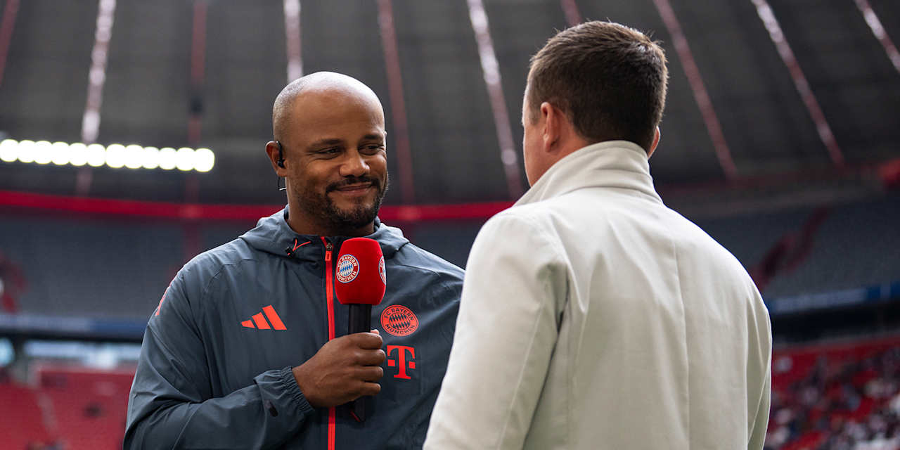 Vincent Kompany im Interview beim Testspiel FC Bayern gegen Olympique Lyon