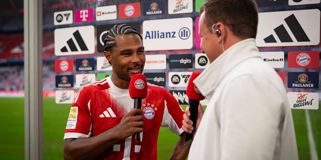 Serge Gnabry spricht im Interviews