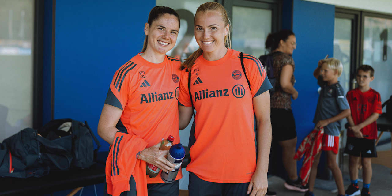 Sarah Zadrazil, Glódís Perla Viggósdóttir, FC Bayern Women, Training