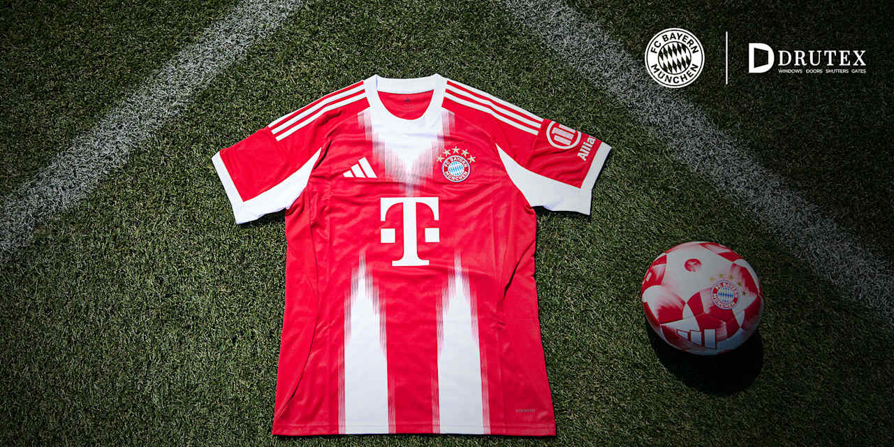 Grafik zur Partnerschaft des FC Bayern mit Drutex