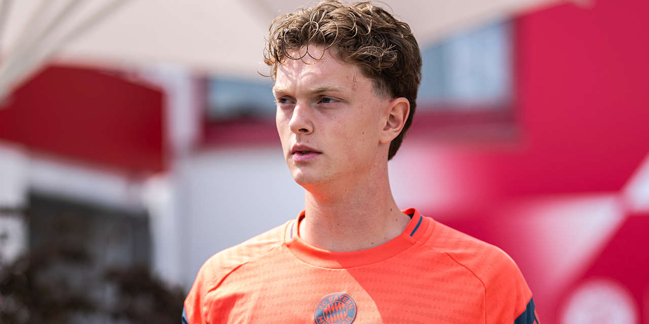 Paul Wanner in training at FC Bayern