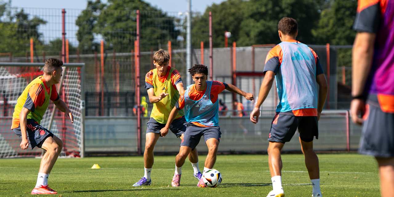 Jussef Nasrawe im Training der FC Bayern Amateure.