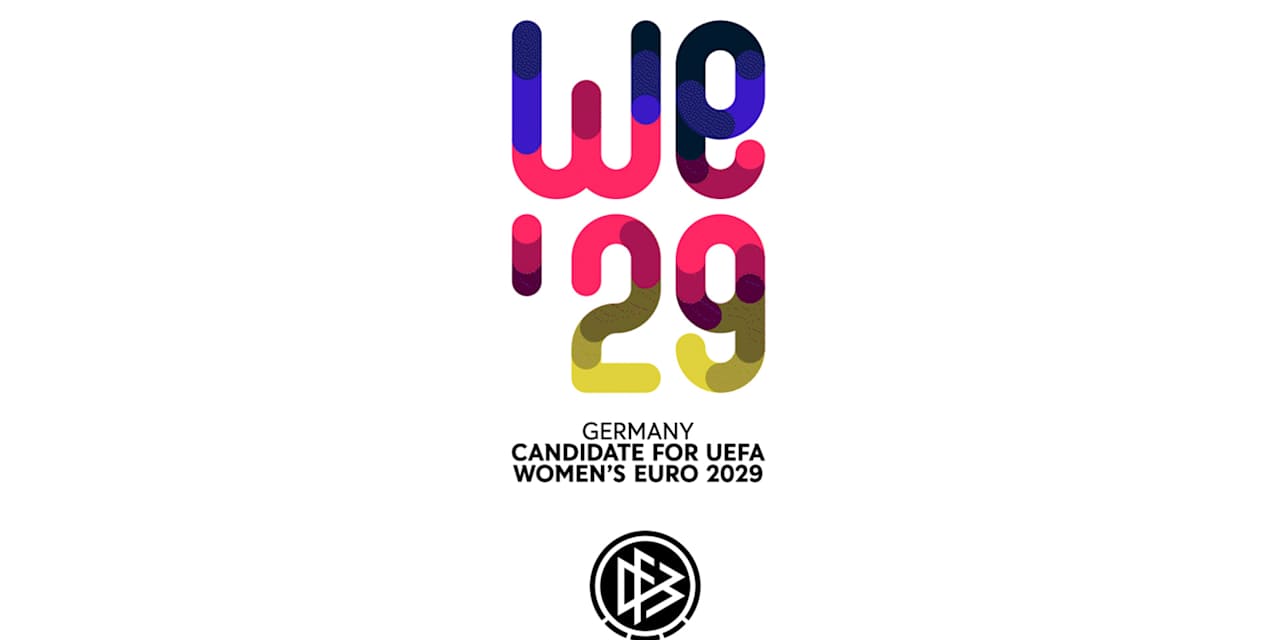 Grafik mit Logo der Bewerbung des DFB für die Womens Euro 2029