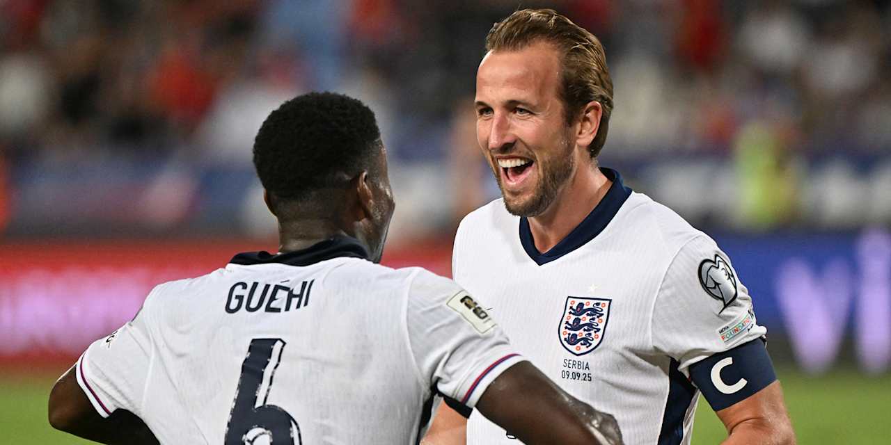 Harry Kane Marc Guehi England Serbia