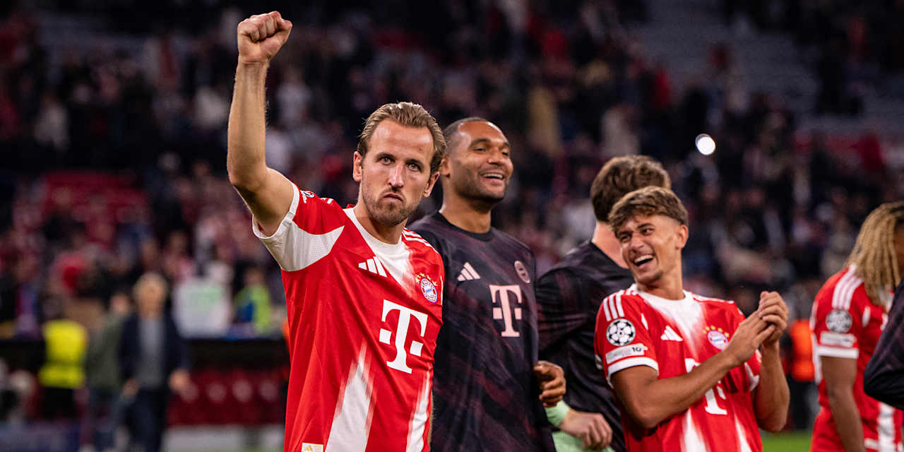 Harry Kane reckt die Faust in die Höhe nach dem Sieg gegen Chelsea in der Champions League.
