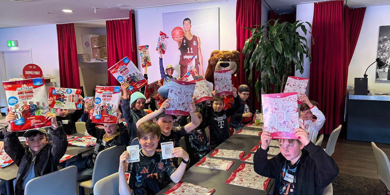 Match Attax-Event in der Allianz Arena.