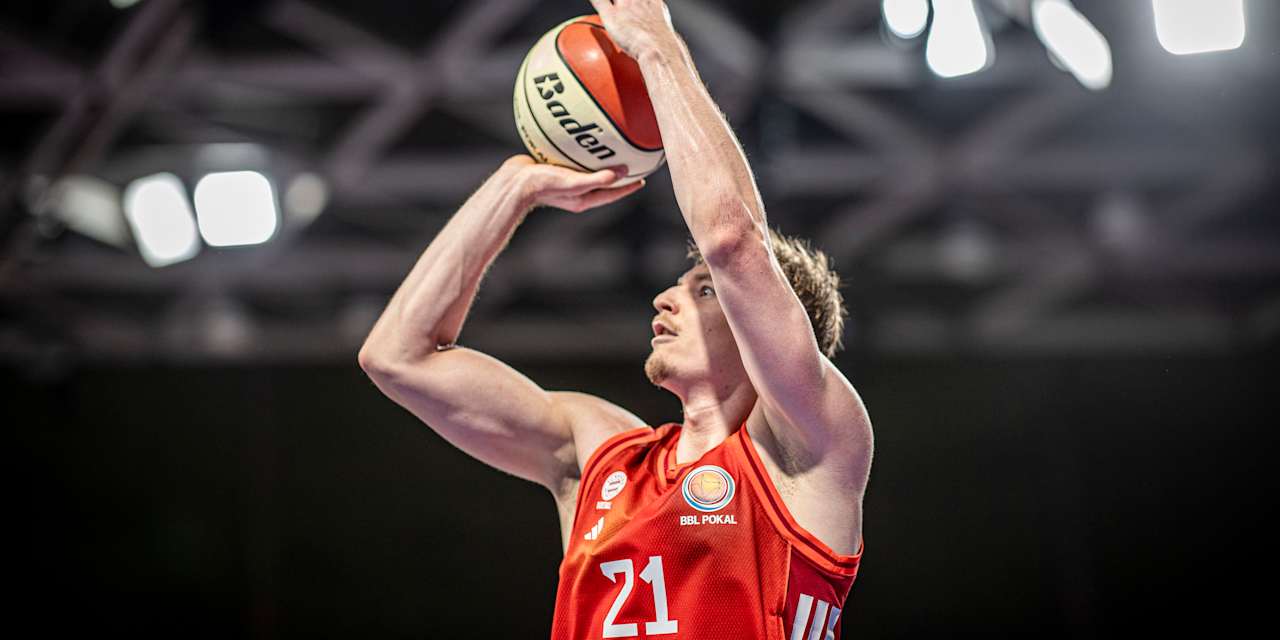 Justus Hollatz traf alle seiner Würfe gegen Braunschweig