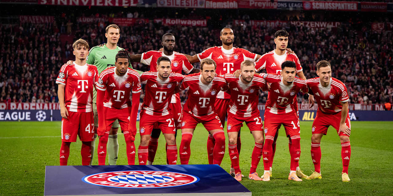Das Teamfoto des FC Bayern vor dem Champions League-Spiel gegen Brügge