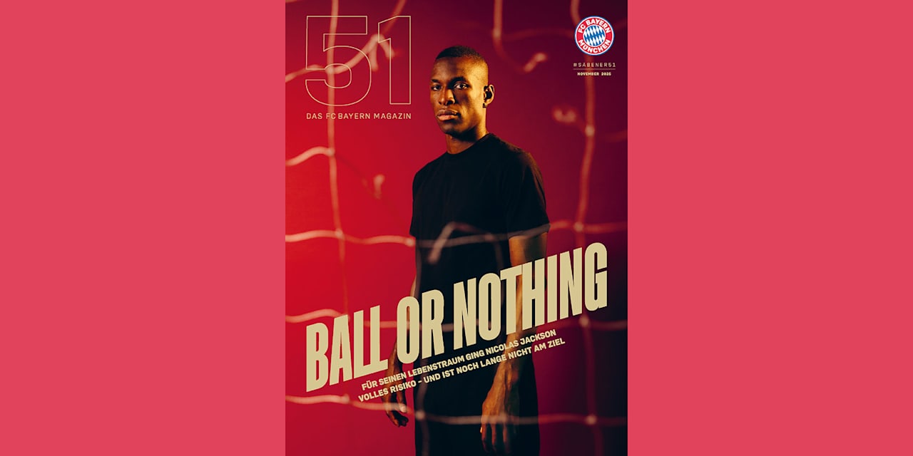 Cover der November-Ausgabe des Club-Magazins 51 mit Nicolas Jackson