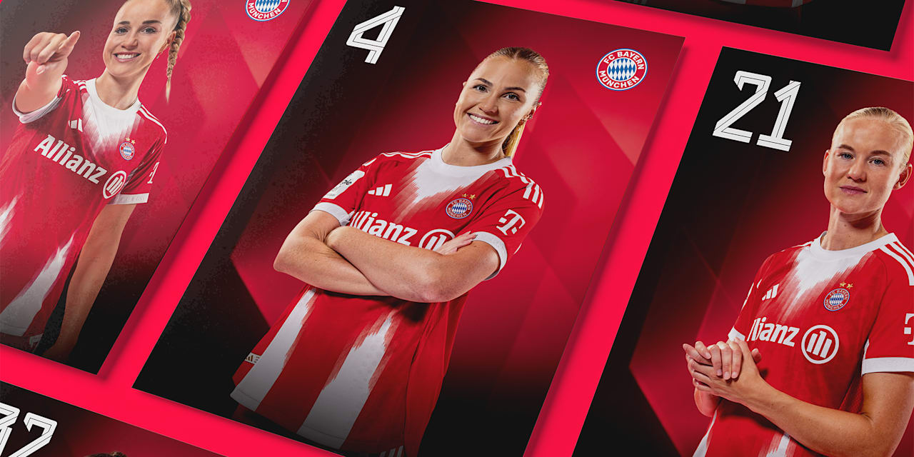 Autogrammkarten FC Bayern Frauen