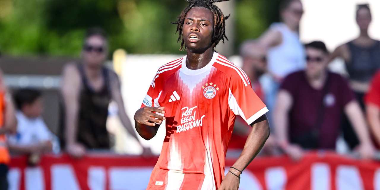 Gibson Adu in einem Testspiel mit den Amateuren des FC Bayern