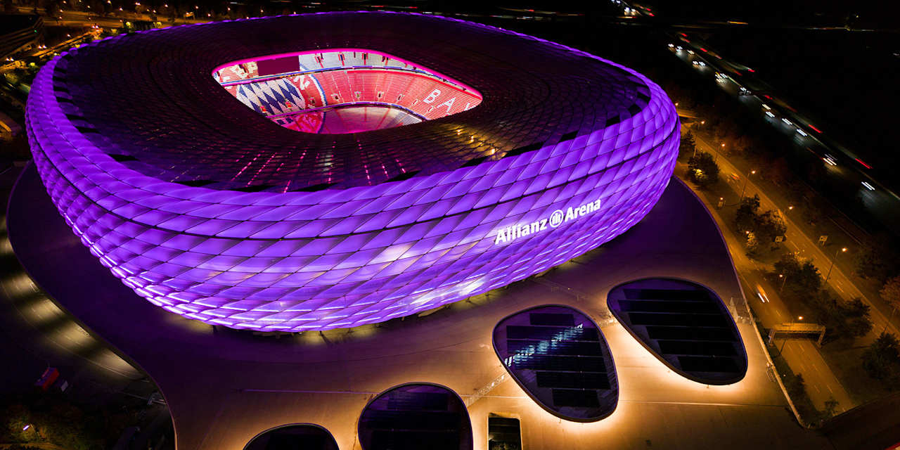 Allianz Arena leuchtet zum Tag der Menschen mit Behinderung in Lila