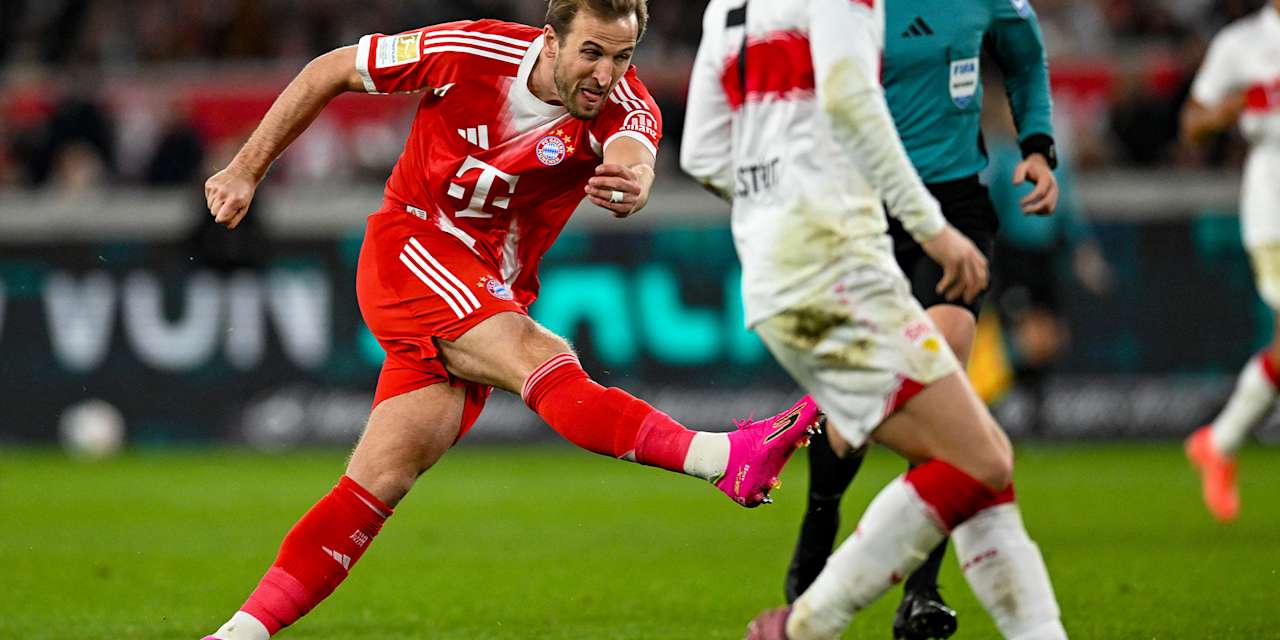 Harry Kane beim Spiel gegen den VfB Stuttgart.