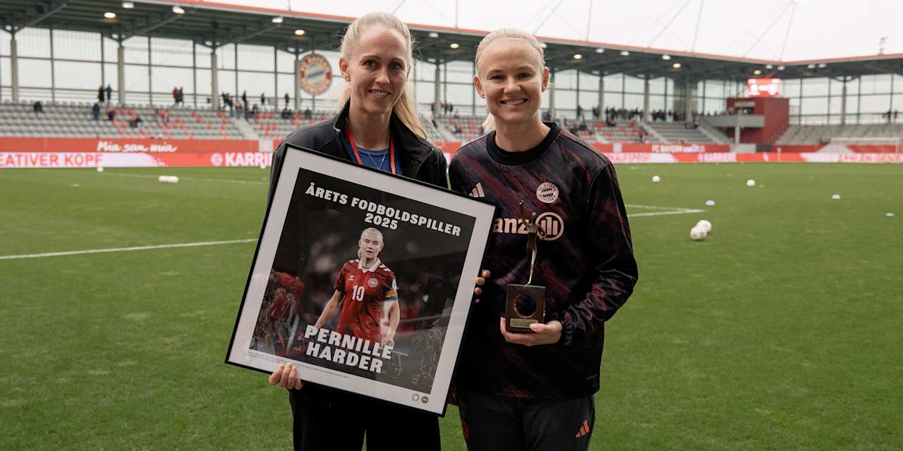 Pernille Harder celebrates a goal