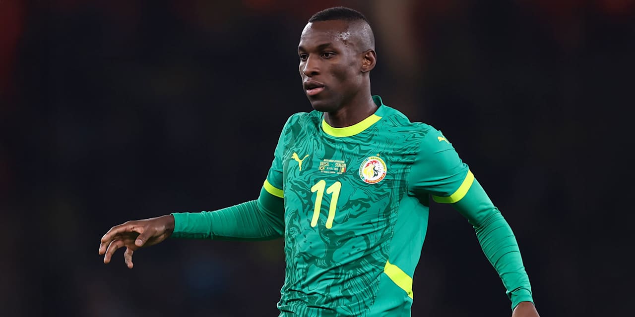 Nicolas Jackson im Trikot der senegalesischen Nationalmannschaft