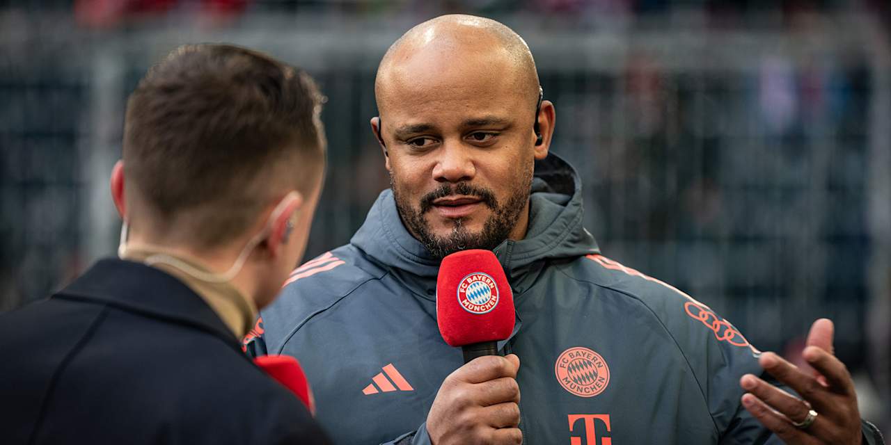 Vincent Kompany im Interview beim Testspiel FC Bayern gegen Salzburg