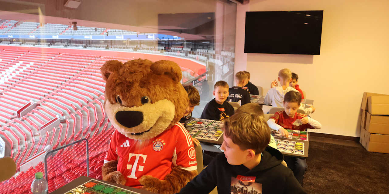 Match Attax-Event in der Allianz Arena.