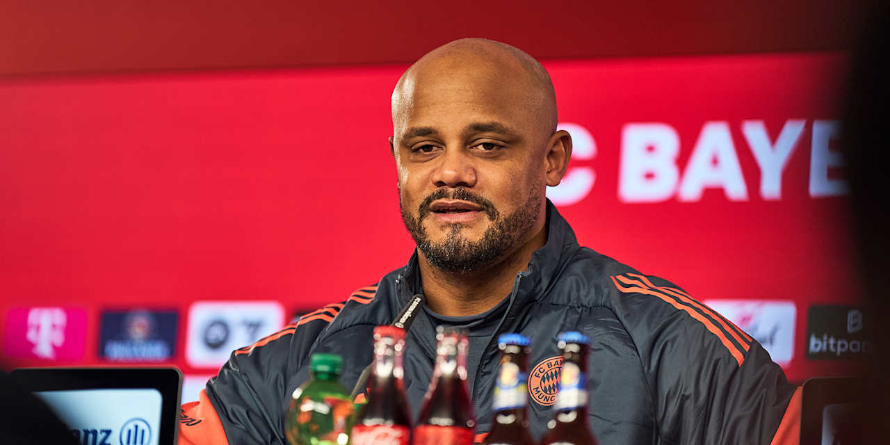 Vincent Kompany spricht im Pressetalk