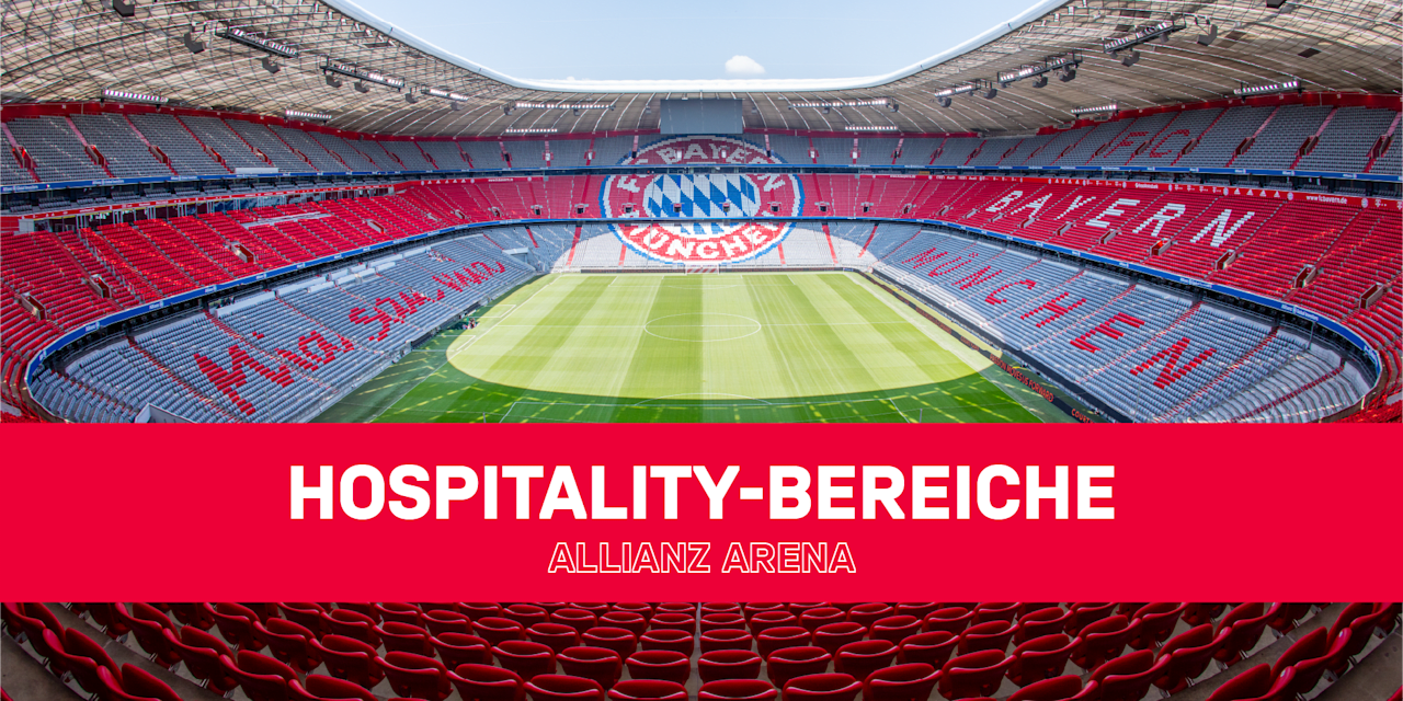 Allianz Arena innenraum - leeres Stadion - Banner Hospitality-Bereiche Allianz Arena
